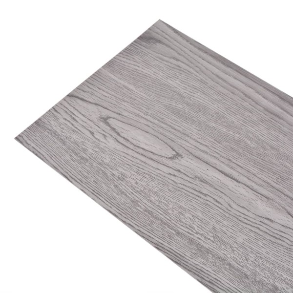 Lamas para suelo no autoadhesivas PVC gris oscuro 5,26 m² 2 mm