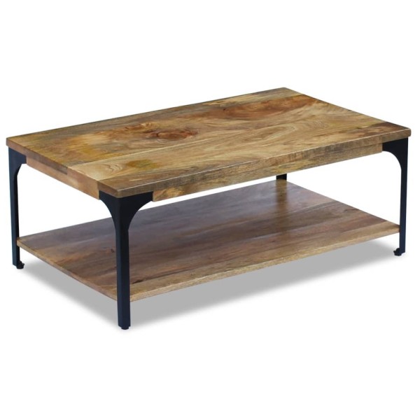 Mesa de centro madera de mango 100x60x38 cm