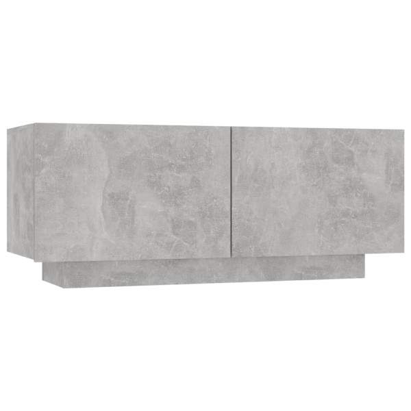 Mueble para TV contrachapada gris hormigón 100x35x40 cm