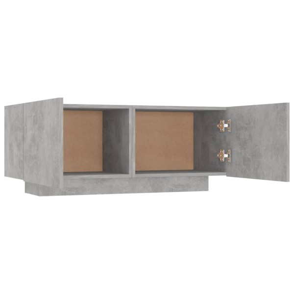 Mueble para TV contrachapada gris hormigón 100x35x40 cm