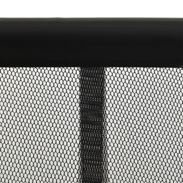 Mosquitera para puerta 10 pzas cortina de malla negro 240x240cm