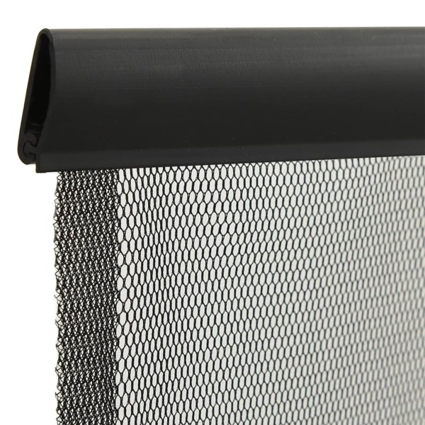 Mosquitera para puerta 10 pzas cortina de malla negro 240x240cm