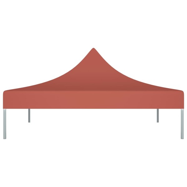 Techo de carpa para celebraciones terracota 3x3 m 270 g/m²