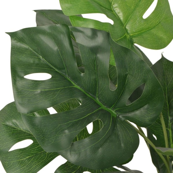 Planta de monstera artificial con maceta verde 45 cm