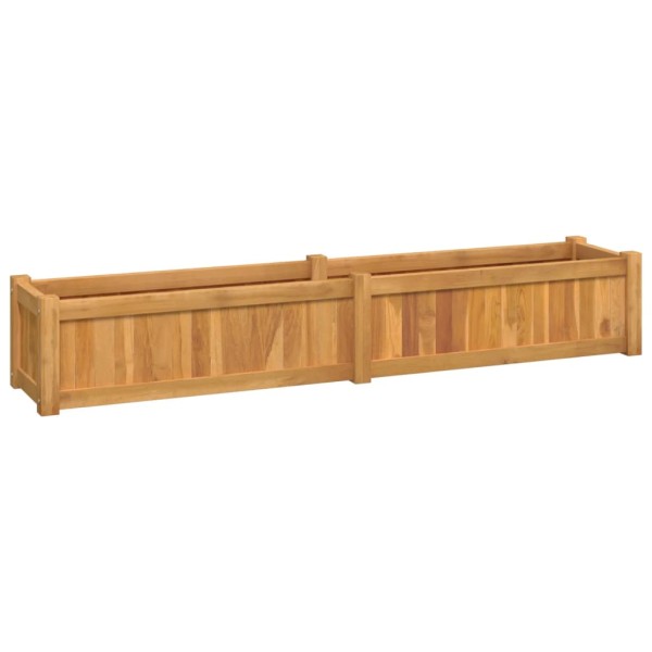 Arriate de madera maciza de teca 150x30x25 cm