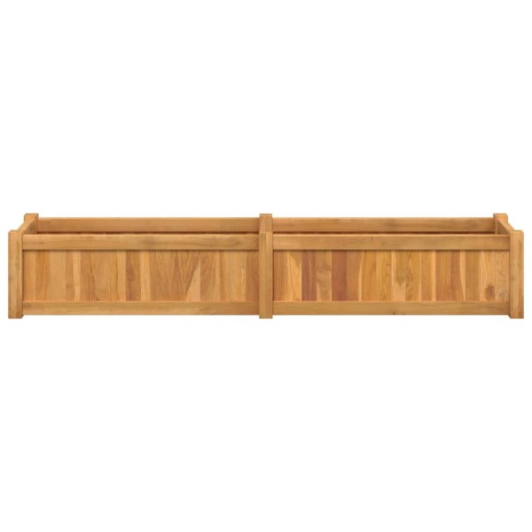 Arriate de madera maciza de teca 150x30x25 cm