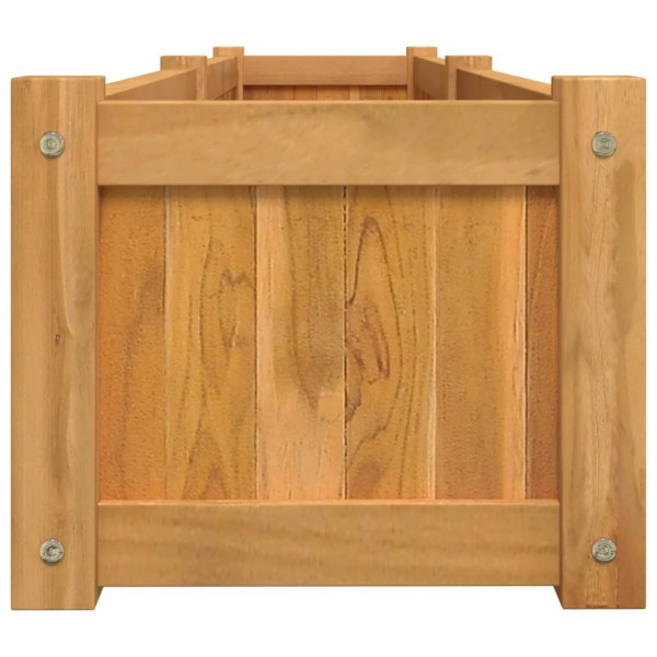 Arriate de madera maciza de teca 150x30x25 cm