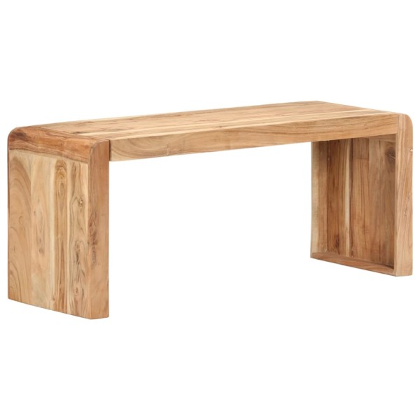 Banco de madera de acacia maciza 110x38x46 cm