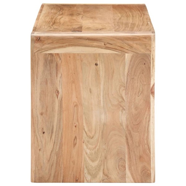 Banco de madera de acacia maciza 110x38x46 cm