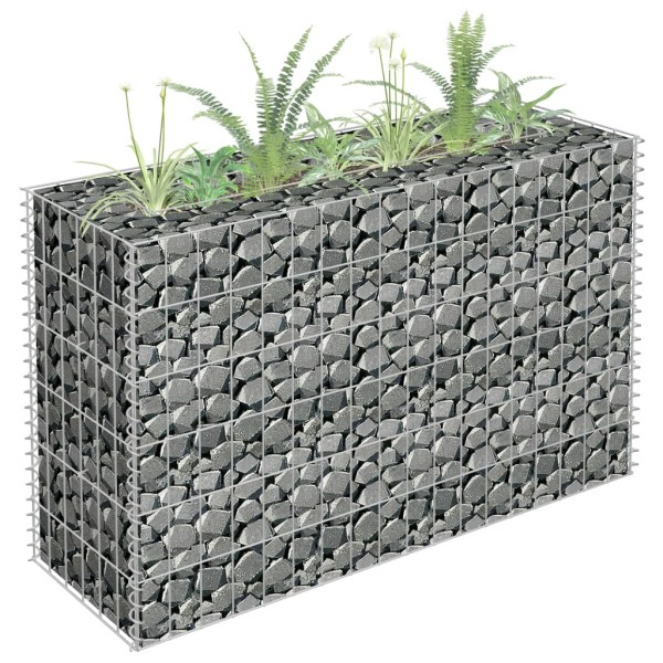 Arriate de gaviones de acero galvanizado 90x30x60 cm