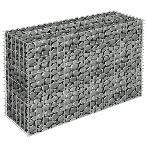 Arriate de gaviones de acero galvanizado 90x30x60 cm