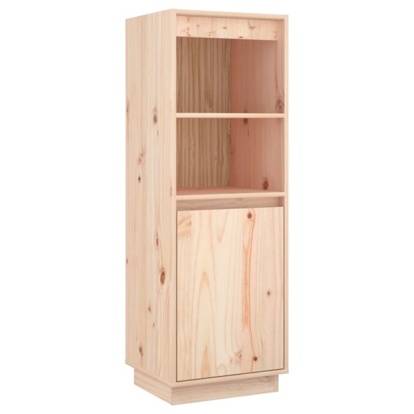 Aparador alto de madera maciza de pino 37x34x110 cm