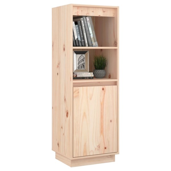 Aparador alto de madera maciza de pino 37x34x110 cm