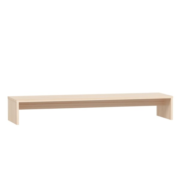 Soporte para monitor madera maciza de pino 100x27x15 cm