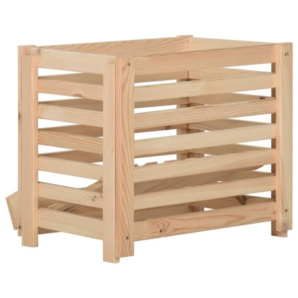 Caja para patatas madera maciza de pino 60x40x50 cm