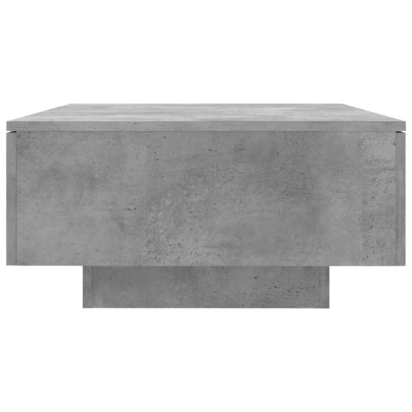 Mesa de centro madera de ingeniería gris hormigón 90x60x31 cm