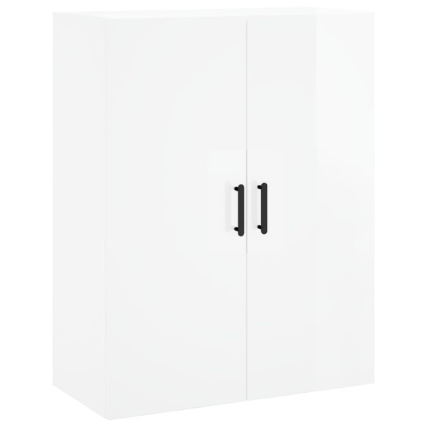 Armario de pared 2 unidades blanco brillante 69,5x34x90 cm