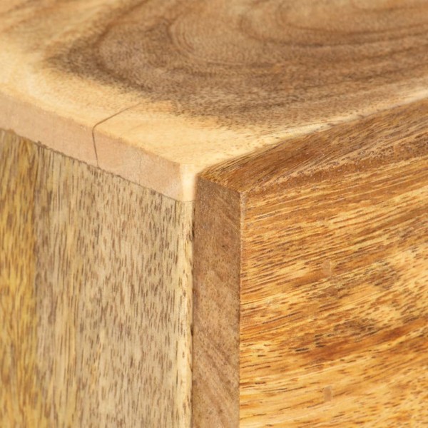 Mesita de noche de madera maciza de mango 40x30x50 cm