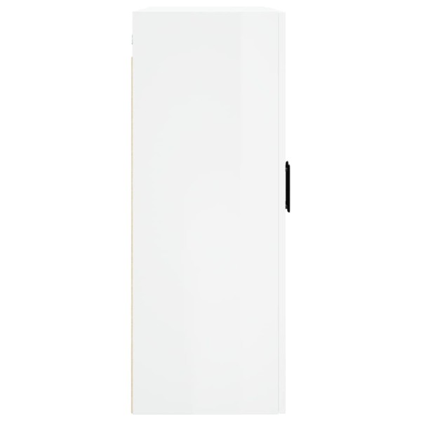 Armario de pared 2 unidades blanco brillante 69,5x34x90 cm