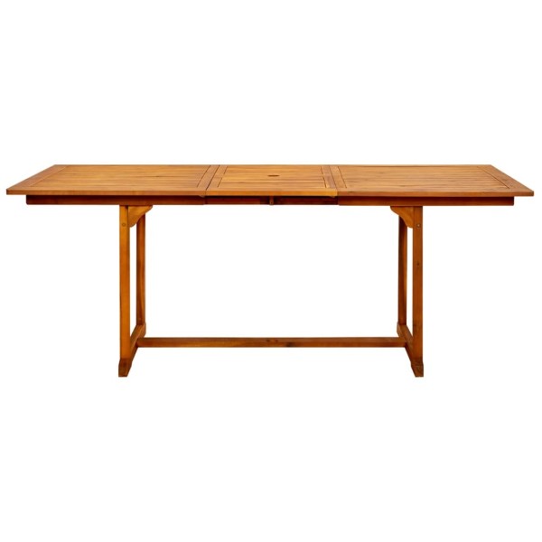 Mesa de comedor jardín madera maciza acacia (150-200)x100x75cm