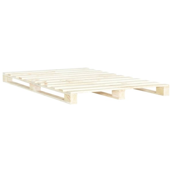 Estructura de cama de palés madera maciza de pino 140x200 cm