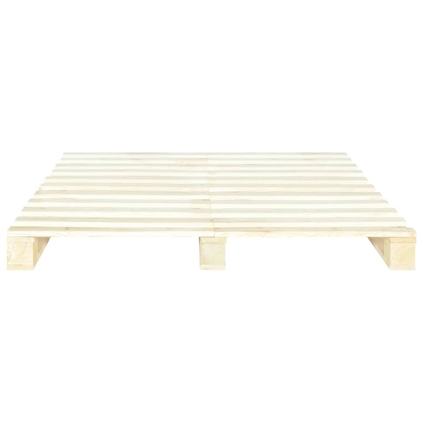 Estructura de cama de palés madera maciza de pino 140x200 cm