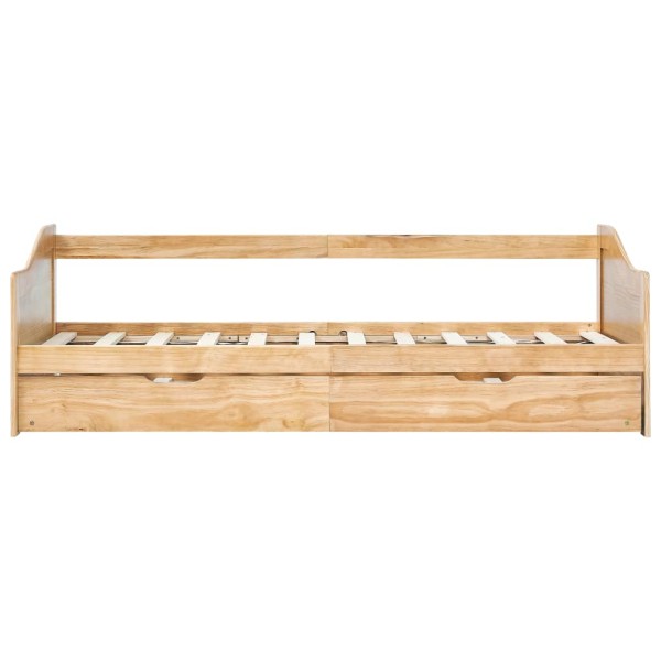 Estructura de sofá cama extraíble madera de pino 90x200 cm