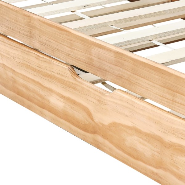 Estructura de sofá cama extraíble madera de pino 90x200 cm