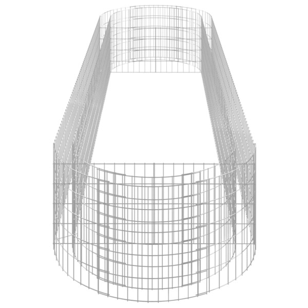 Arriate de gaviones de hierro galvanizado 400x100x50 cm