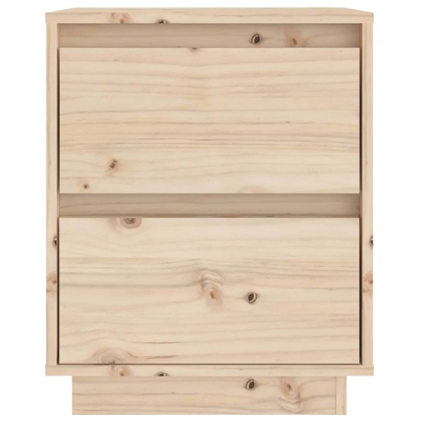 Mesitas de noche 2 uds madera maciza de pino 40x35x50 cm