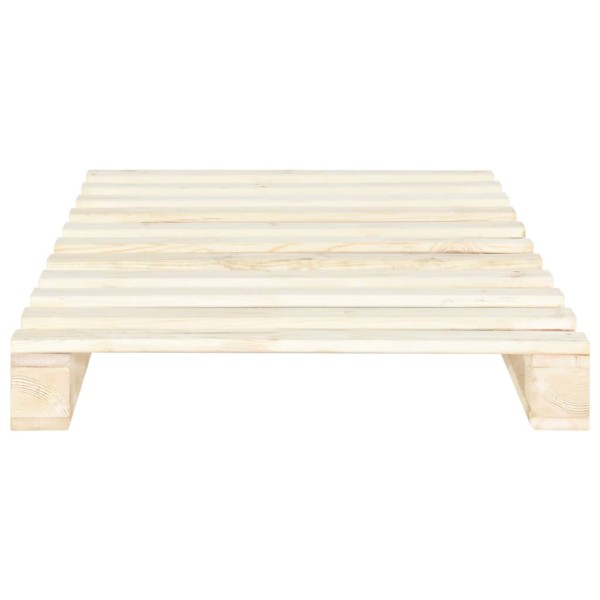 Estructura de cama de palés madera maciza de pino 100x200 cm