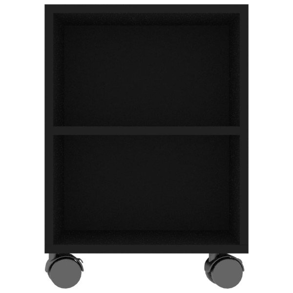 Mueble para TV madera contrachapada negra 120x35x48 cm