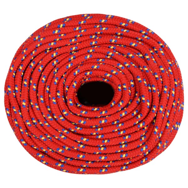 Cuerda de barco polipropileno rojo 6 mm 25 m