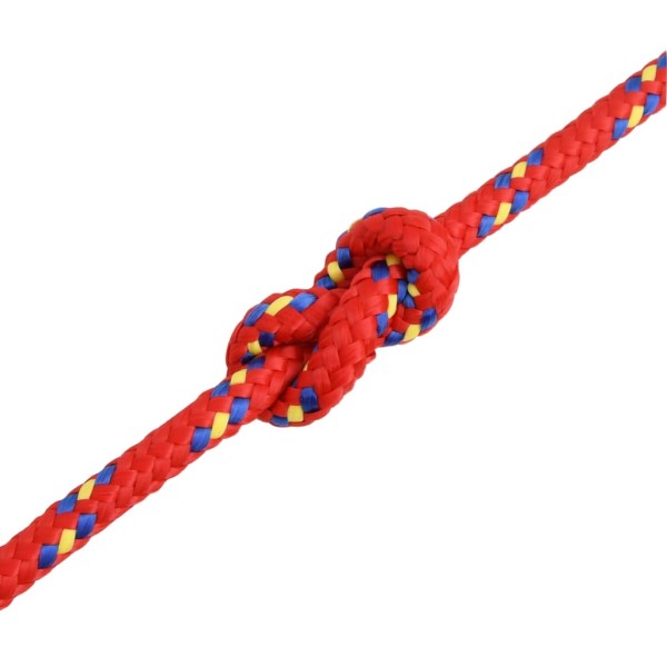 Cuerda de barco polipropileno rojo 6 mm 25 m