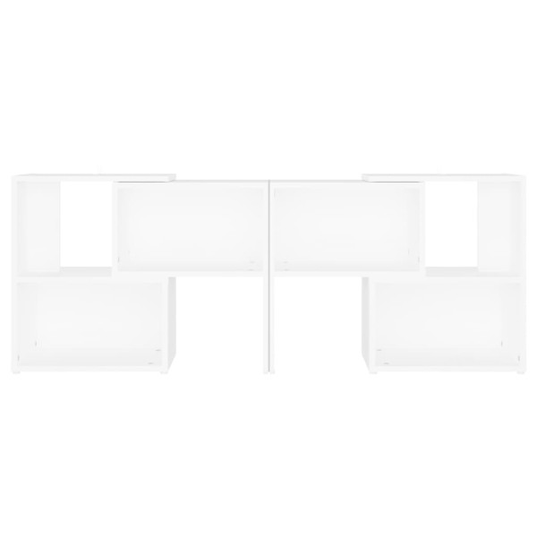 Mueble para TV de madera contrachapada blanco 104x30x52 cm