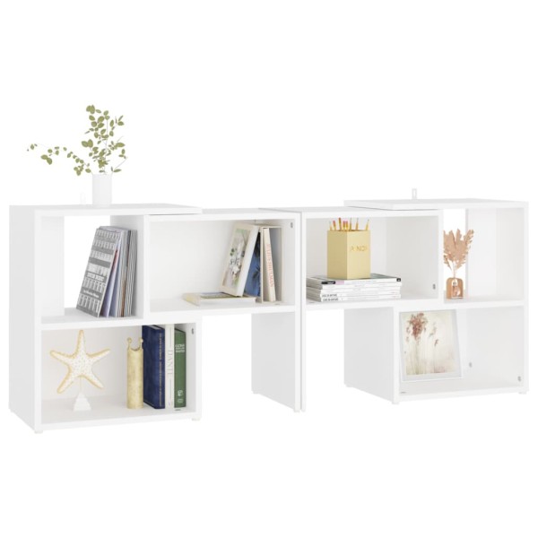 Mueble para TV de madera contrachapada blanco 104x30x52 cm