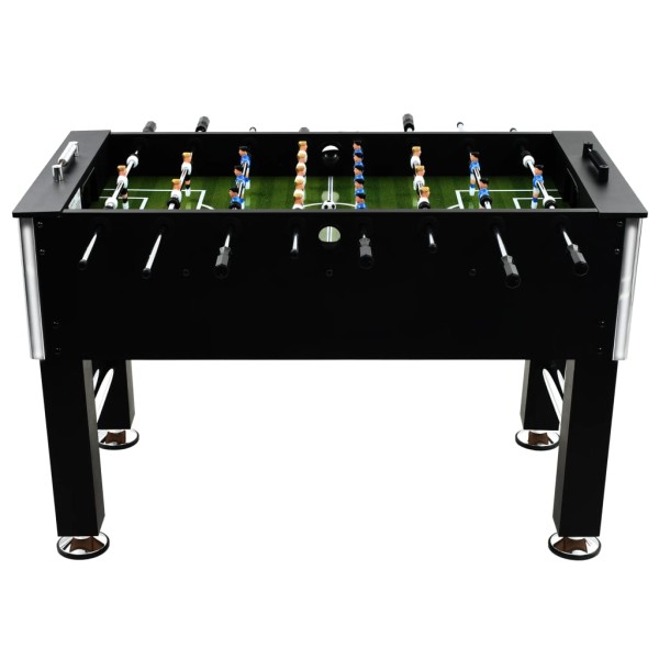 Futbolín de acero 60 kg 140x74,5x87,5 cm negro