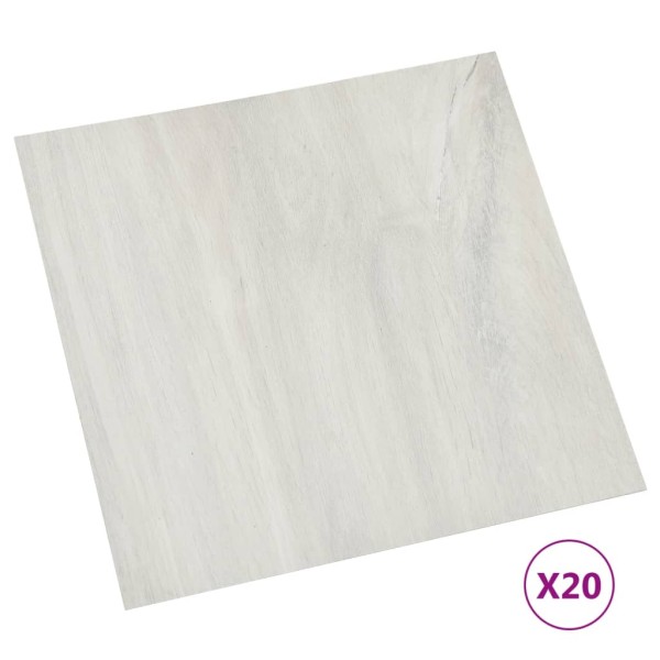 Tarimas autoadhesivas 20 unidades PVC 1,86 m² crema