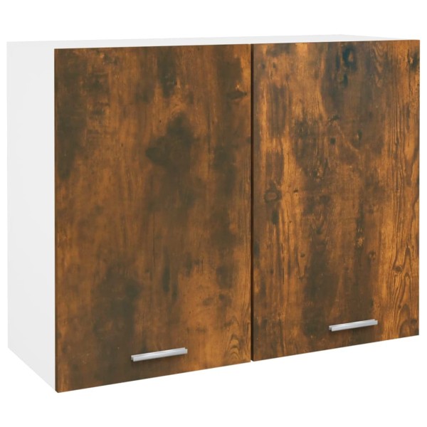 Armario colgante madera contrachapada roble ahumado 80x31x60 cm