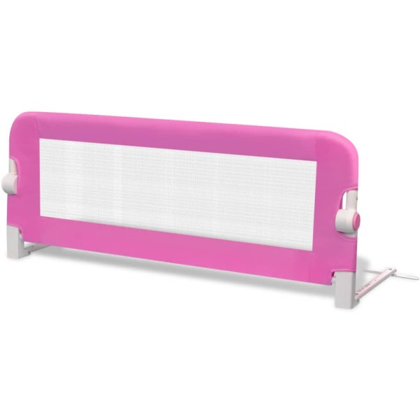 Barandilla de seguridad cama de niño 102x42 cm rosa