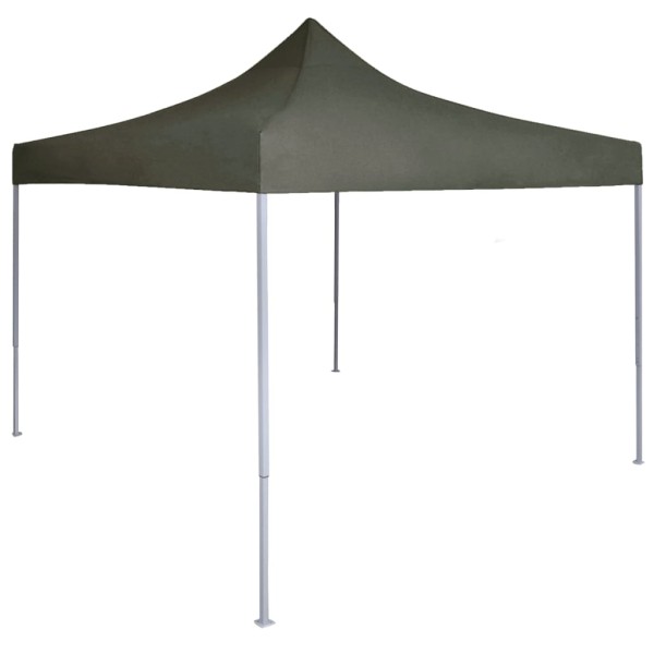 Carpa plegable profesional acero gris antracita 2x2 m