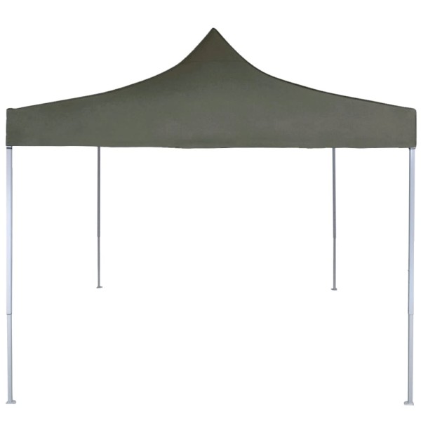 Carpa plegable profesional acero gris antracita 2x2 m