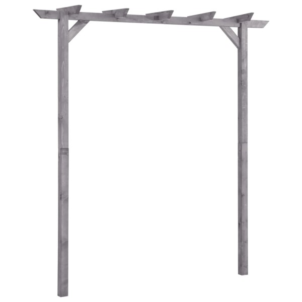 Pérgola de jardín de madera de pino impregnada 200x40x205 cm