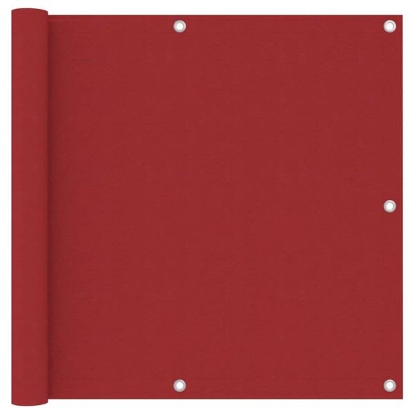 Toldo para balcón tela oxford rojo 90x500 cm