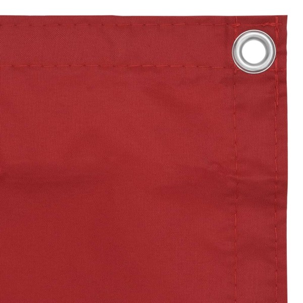 Toldo para balcón tela oxford rojo 90x500 cm