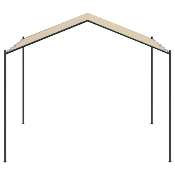 Carpa acero y tela beige 3x3 m