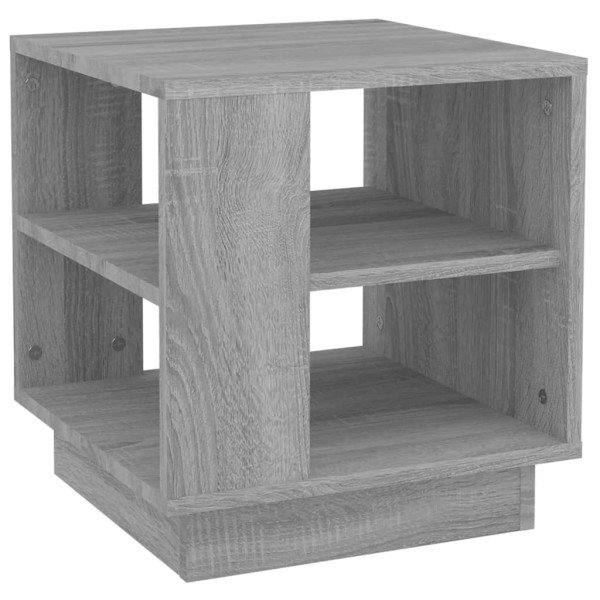 Mesa de centro madera contrachapada gris Sonoma 40x40x43 cm