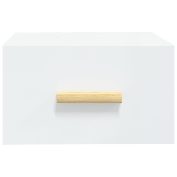 Mesitas de noche de pared 2 uds blanco 35x35x20 cm