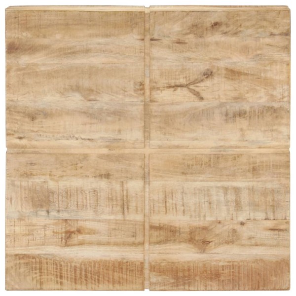 Mesa de centro de madera maciza de mango 80x80x28 cm