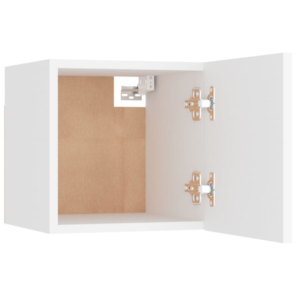 Muebles de pared para TV 2 uds blanco 30,5x30x30 cm